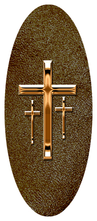 Copper 3 Crosses Shimmer Brown